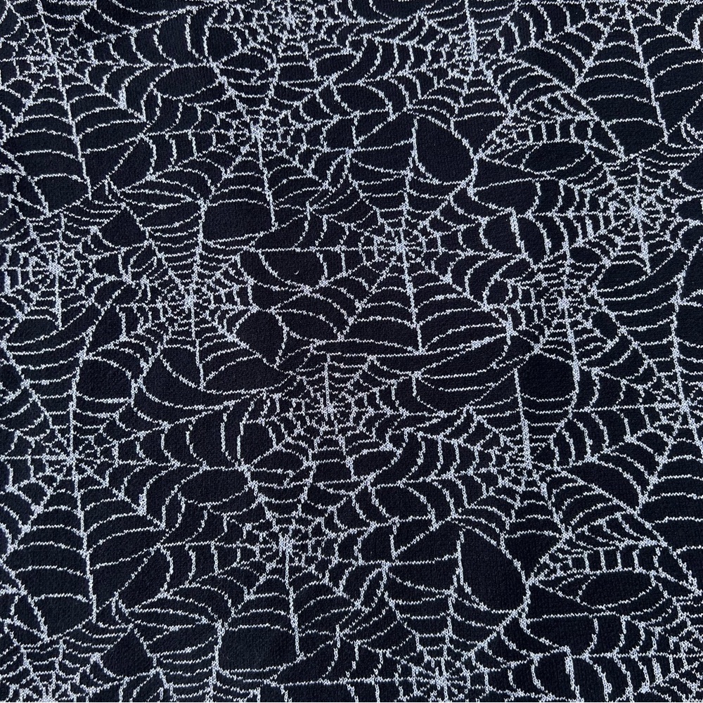 Sparkly Spider Web Open Front Sweater - image 5